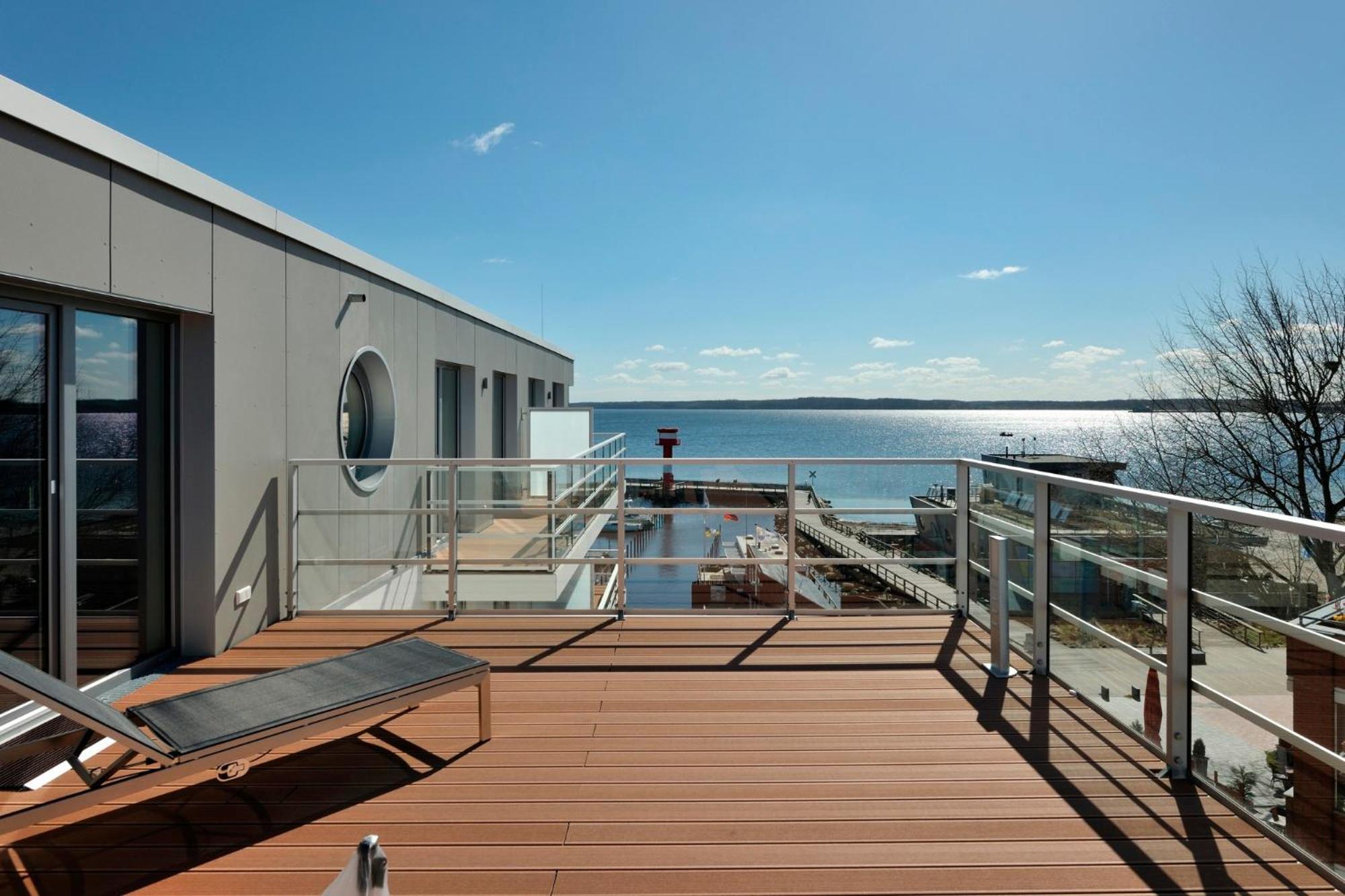 Apartment 37 "Sonnendeck", Blickrichtung Von Der Terrasse Auf Das Offenes Meer, Strand, Innenstadt Eckernförde Exterior foto